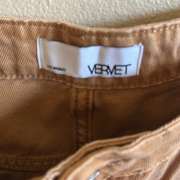 VERVET BY FLYING MONKEY High Rise Distressed Tan Jeans - Picture 7 of 15
